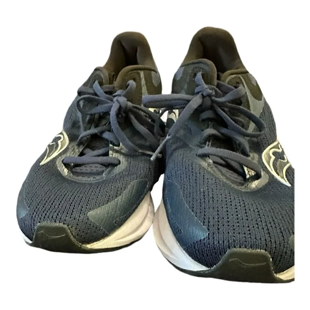 Saucony | Women's Axon 2 in Navy Silver Lace Up Running Walking Shoes | 9